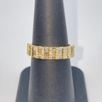 14K Gold 5.5mm Diamond Baguette Ring Band - additional product view 7