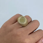 10K Gold Luxe Circle Photo Diamond Ring - additional product view 3