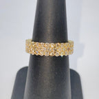 14K Gold Stacked Pave Infinity Diamond Ring Band - additional product view 8