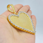 10K Gold Adore Heart Diamond Photo Pendant - additional product view 3
