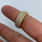 14K Gold Big Stone Band Diamond Ring - additional product view 6