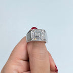 14K Gold Diamond Baguette Cut Tower Ring - additional product view 3