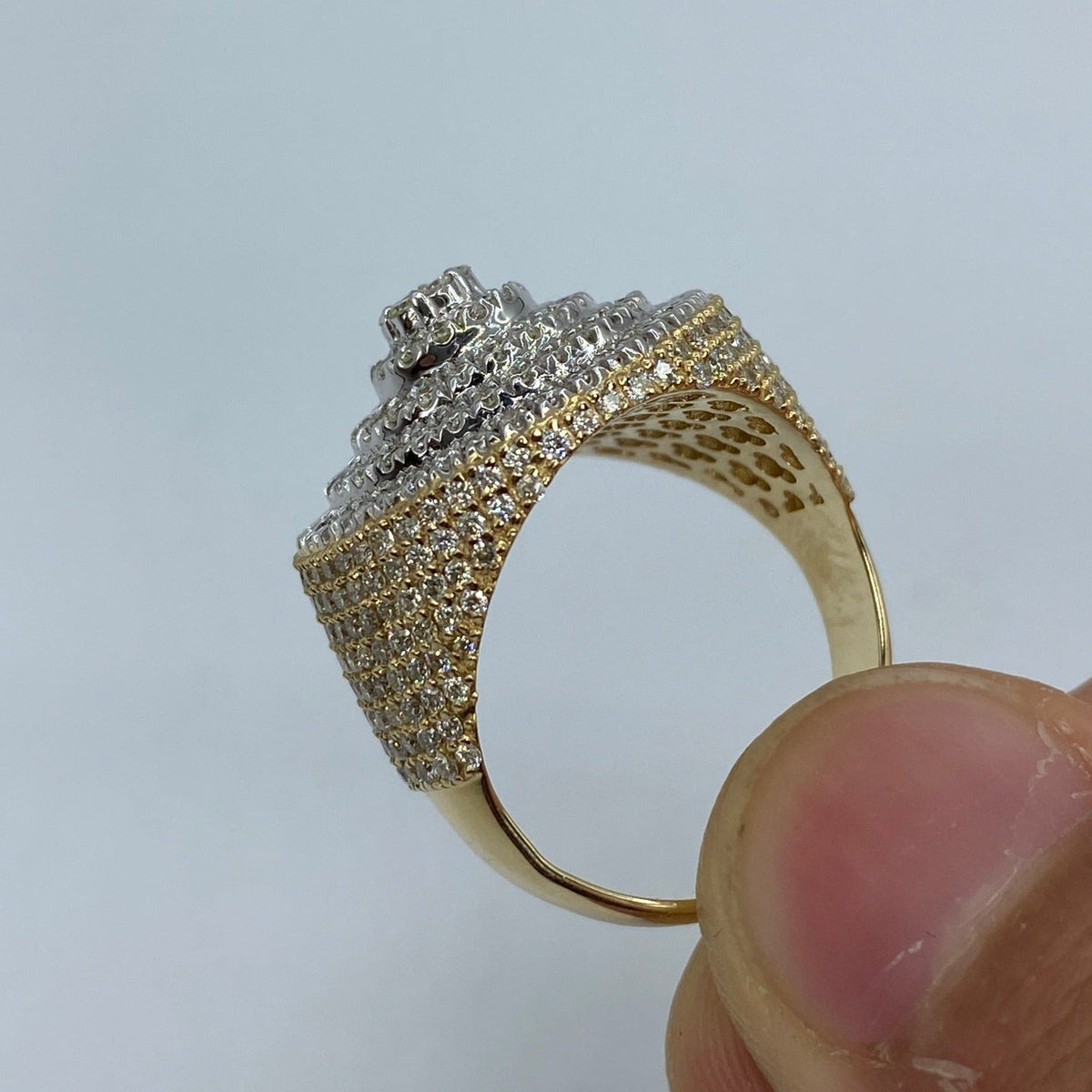 14K Gold Milano Cake Diamond Ring - additional product view 5