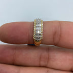 14K Gold Triple Threat Diamond Baguette Ring - additional product view 5