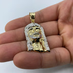 14K Gold Jesus Head Pendant - additional product view 4