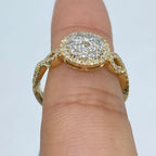 14K Gold Forever Circle Halo Diamond Ring - additional product view 4