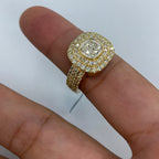 14K Gold Square Madrid Diamond Ring - additional product view 7