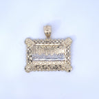10K Gold Last Supper Pendant- 1.7 in - additional product view 4