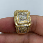 14K Gold 18.4mm Champion Diamond Baguette Ring - additional product view 5