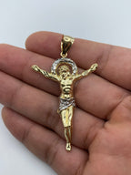 10K Gold Crucified Jesus Pendant 2.2 in - additional product view 2