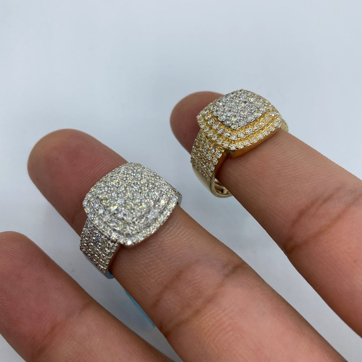 14K Gold Square Washington Diamond Ring - additional product view 5