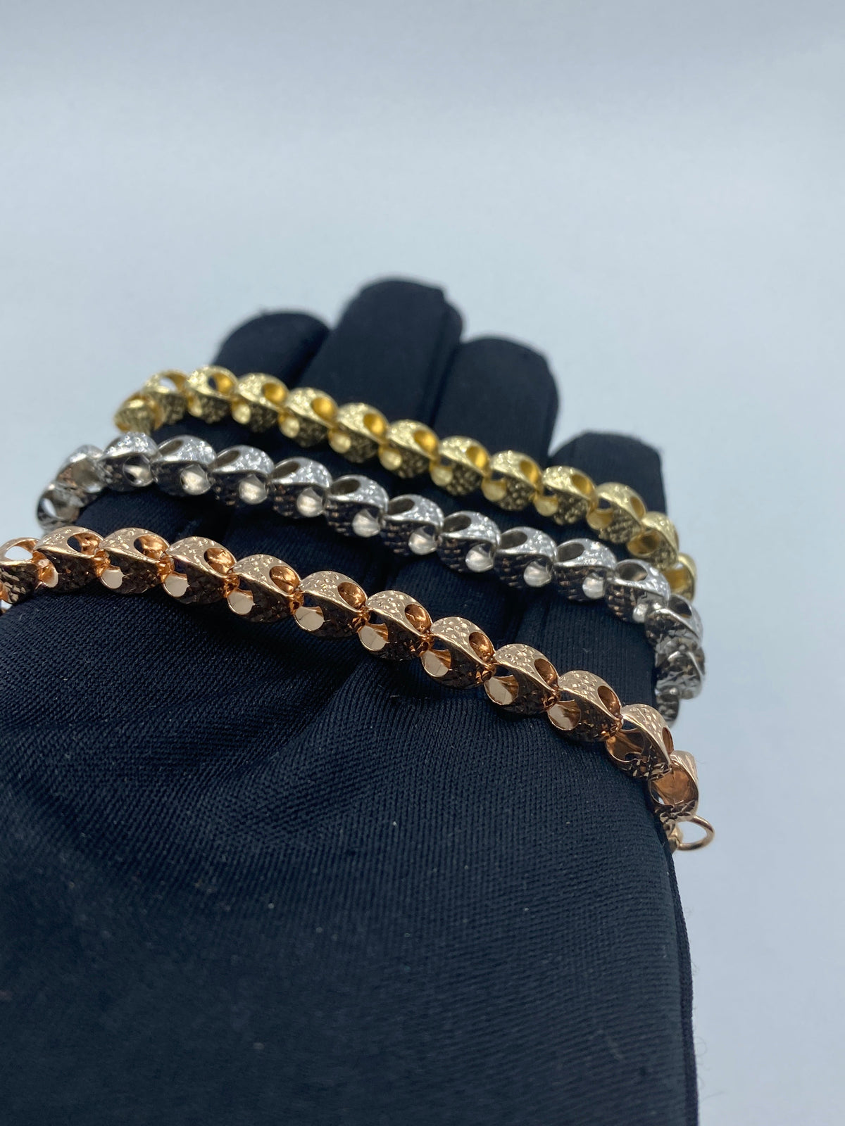 14K Gold 6mm Round Link Bracelet 7.5 in - additional product view 4