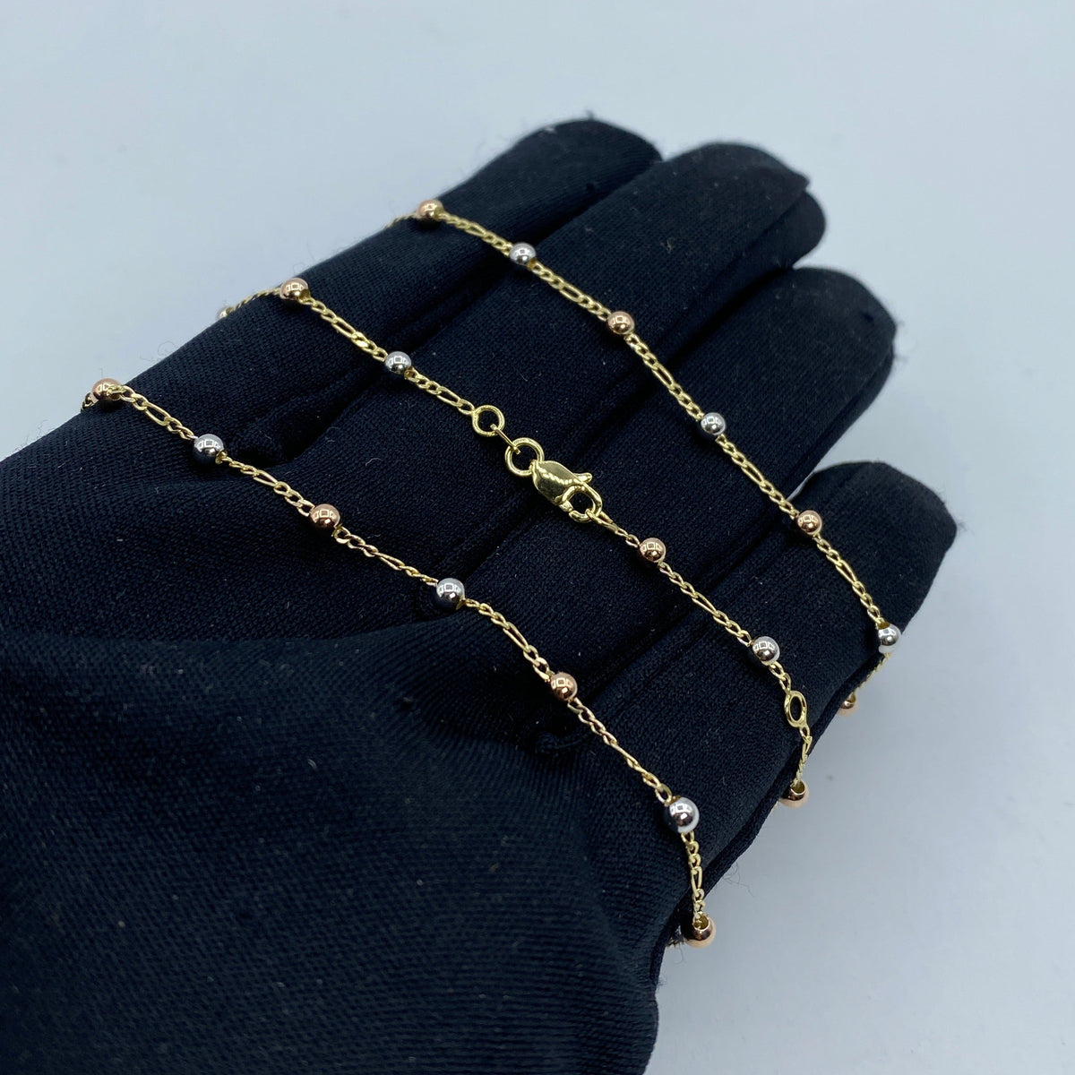 10K Gold Ball Anklet - additional product view 3