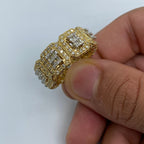 14K Gold Eternity Diamond Baguette Square Ring - additional product view 2