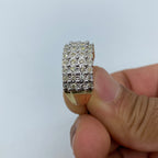 10K Gold Flower Crown Diamond Ring - additional product view 4