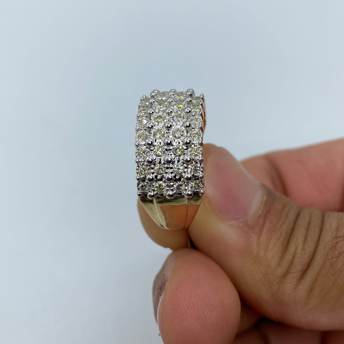 10K Gold Flower Crown Diamond Ring - additional product view 4