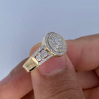 14K Gold Ripple Diamond Ring - additional product view 2