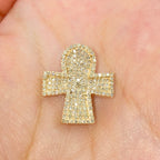 14K Gold Robyn Ankh Diamond Pendant - additional product view 4
