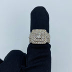 14K Gold Jumbo Square Halo Diamond Engagement Ring - additional product view 2