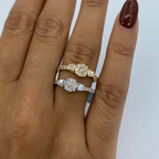 14K Gold Diamond Baguette Engagement Ring - additional product view 2