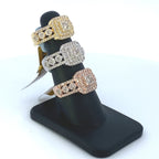 10K Gold Square Cake Diamond Ring - additional product view 4