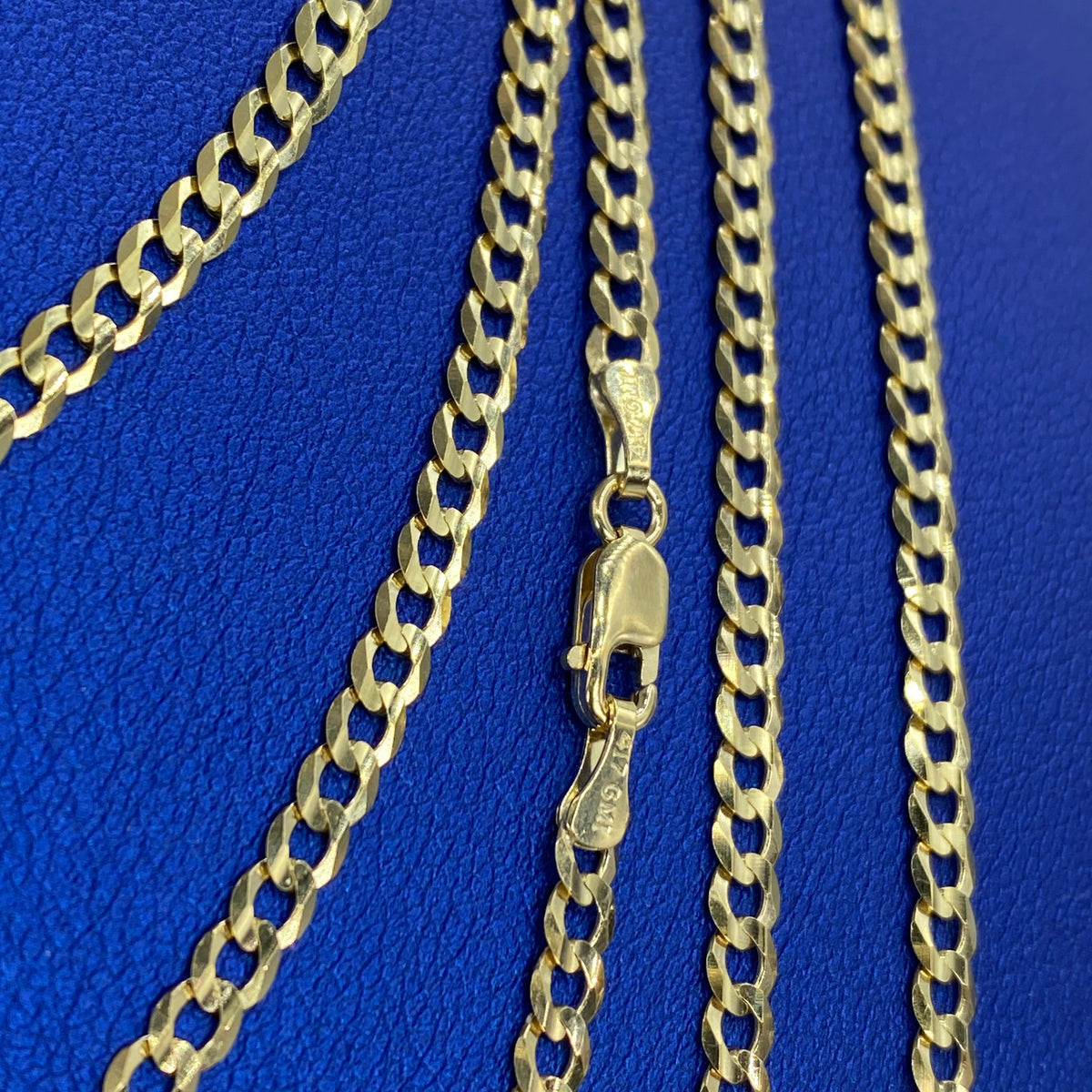 10K Gold 3.5mm Flat Cuban Link Chain 16–24 in - additional product view 3