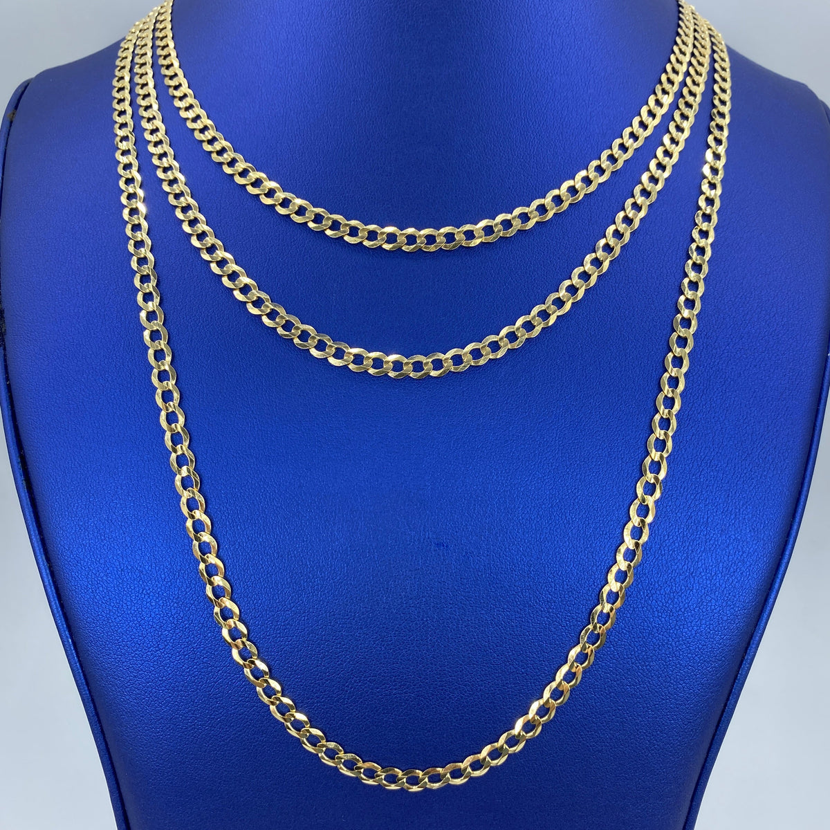 10K Gold 5mm Cuban Link Chain 16–24 in - additional product view 2