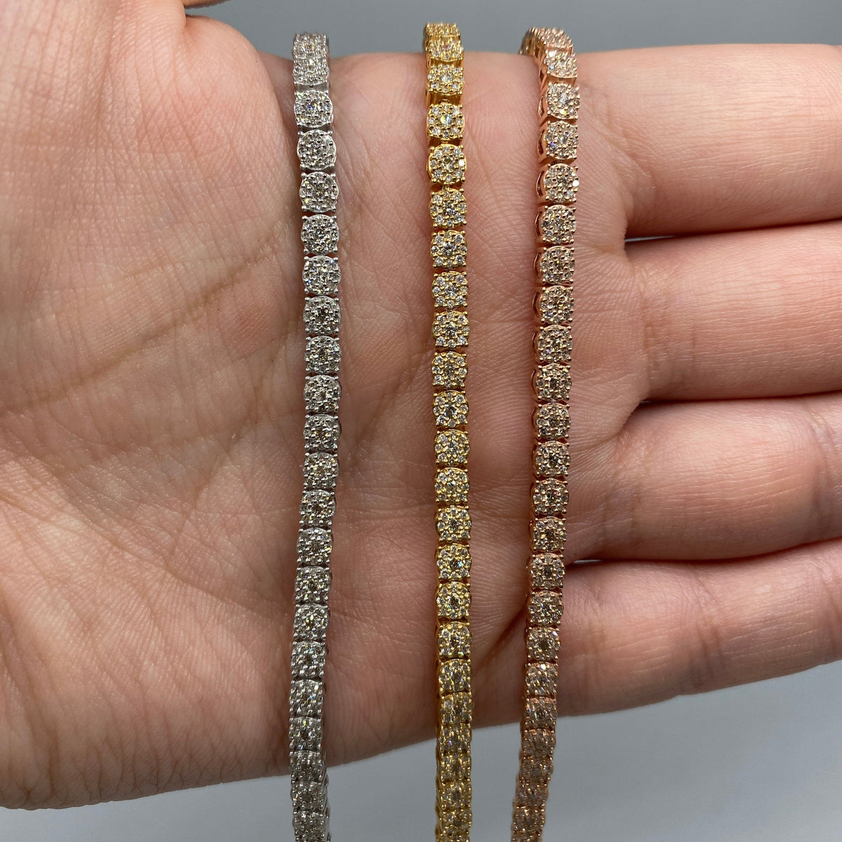 14K Gold 4mm Tennis Diamond Bracelet 6.5–8.5 in - main product photo