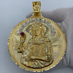 10K Gold Saint Barbara Pendant 4.5 in - additional product view 3