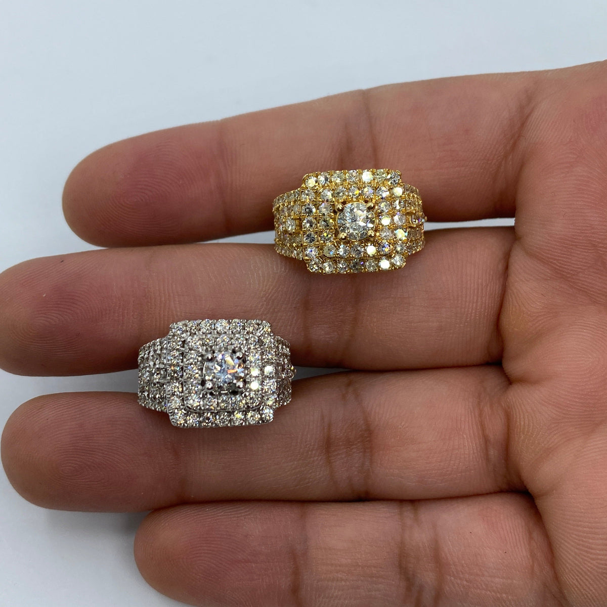 14K Gold Square Engagement Diamond Ring - additional product view 6