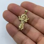 14K Gold Baby Jesus Pendant 1.2 in - additional product view 3