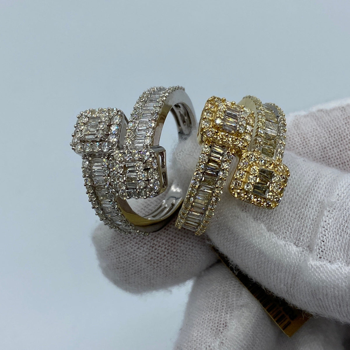 10K Gold Wrap Diamond Baguette Ring - additional product view 5