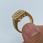10K Gold Square Love Diamond Ring - additional product view 5