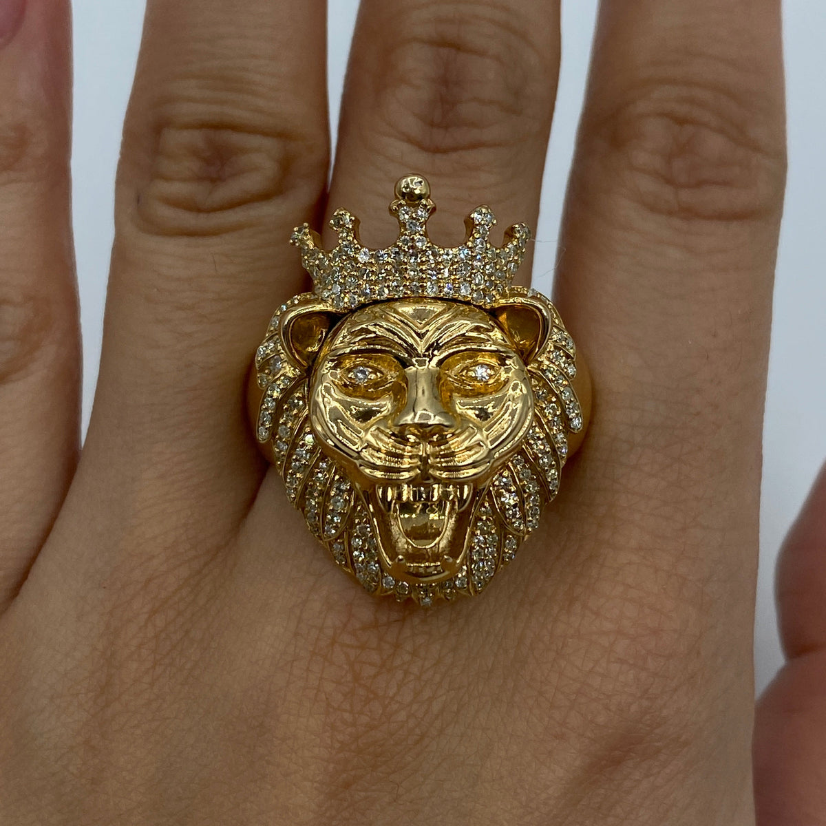 14K Gold King of the Jungle Diamond Ring - additional product view 2