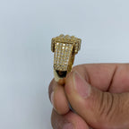 14K Gold Square Diamond Baguette Villa Ring - additional product view 5