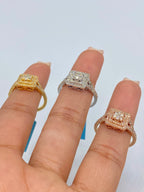 Square Diamond Engagement Ring - additional product view 3