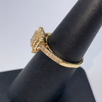 14K Gold Tina Square Halo Diamond Ring - additional product view 7