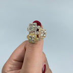 14K Gold Admire Jumbo Halo Square Diamond Engagement Ring - additional product view 3