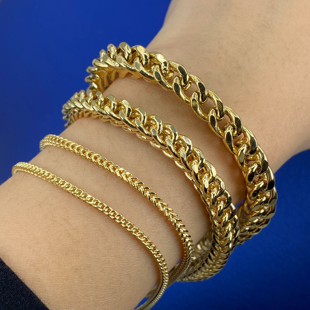 10K Gold Box Chain Link Bracelet - additional product view 2