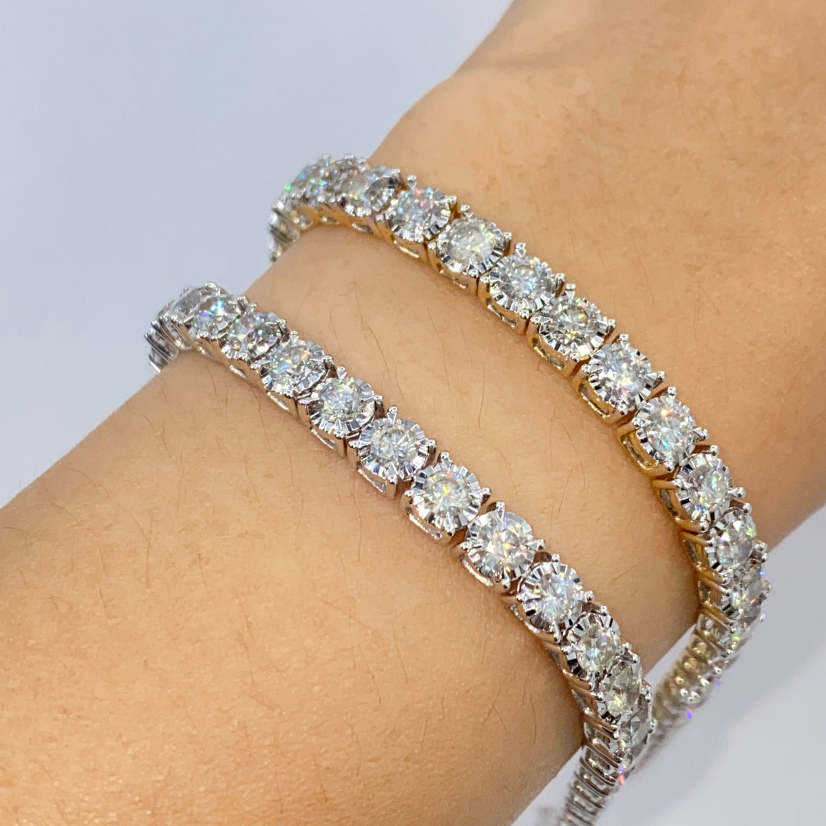 14K Gold Tennis Diamond Bracelet 7 in - additional product view 10