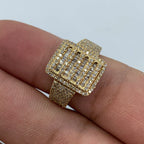 14K Gold Rectangle Baguette Diamond Ring 1.9 Ct - additional product view 3