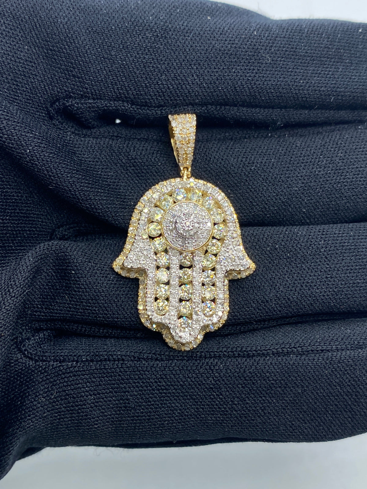 Hamsa Diamond Pendant - additional product view 2