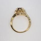 14K Gold Heart Shaker Diamond Ring - additional product view 8
