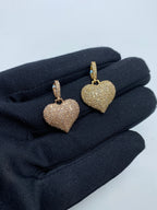 14K Gold Heart Diamond Pendant - additional product view 2