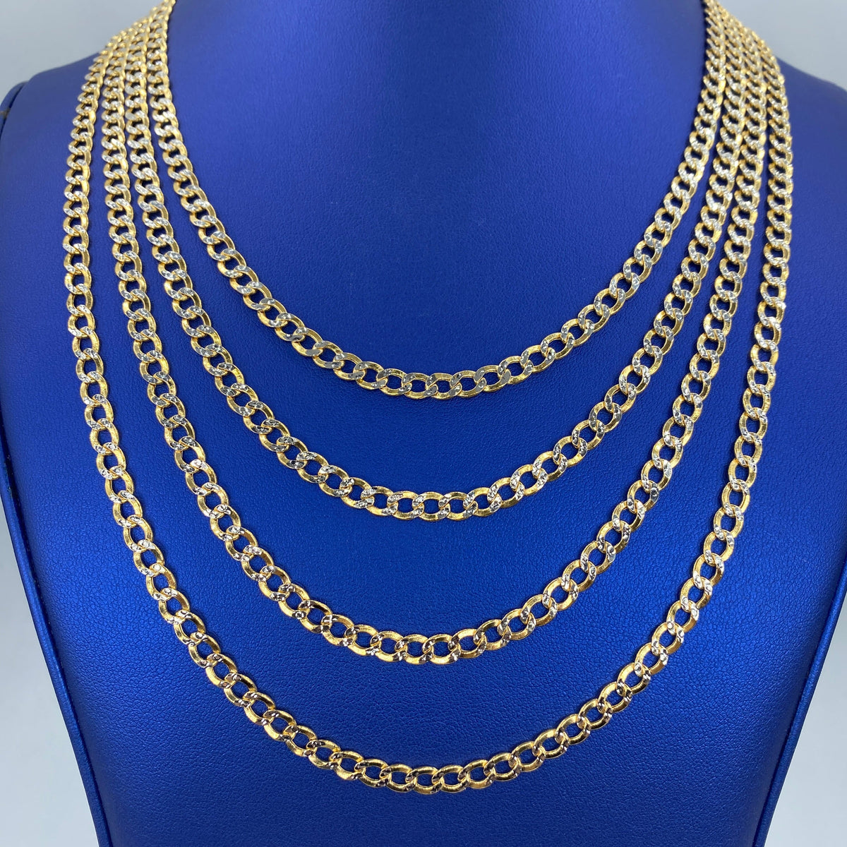14K Gold 5.5mm Two-Tone Cuban Link Chain 18–24 in - additional product view 2