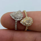 14K Gold Pear Shape Diamond Engagement Ring - additional product view 2