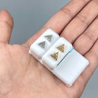 14K Gold Triangle Diamond Baguette Earrings - additional product view 3