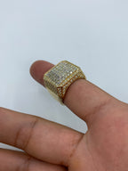 14K Gold Square Titan Diamond Ring - additional product view 7