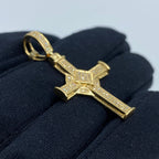 10K Gold Diamond Cross Pendant - additional product view 4