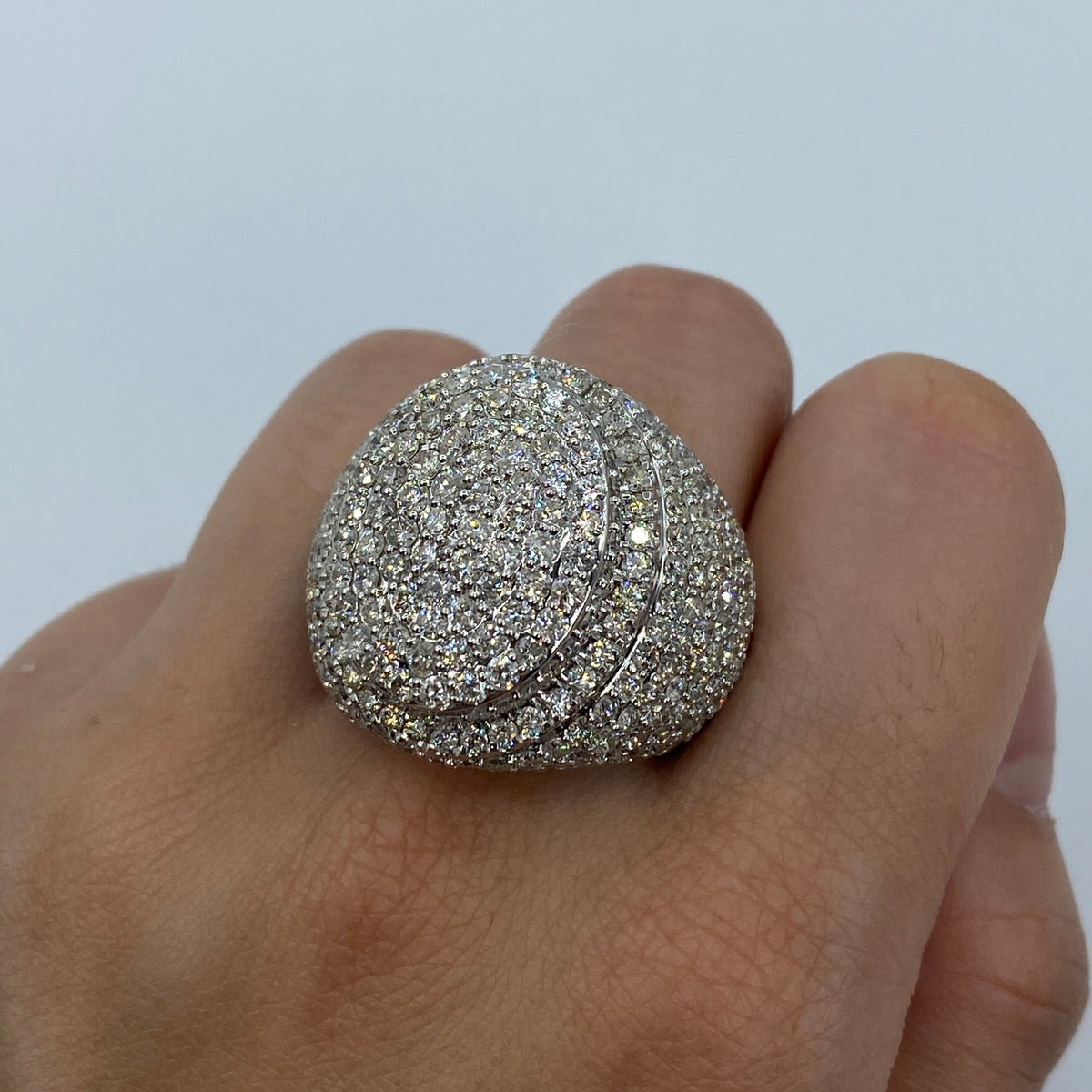 14K Gold Jumbo Crown Diamond Ring - additional product view 3